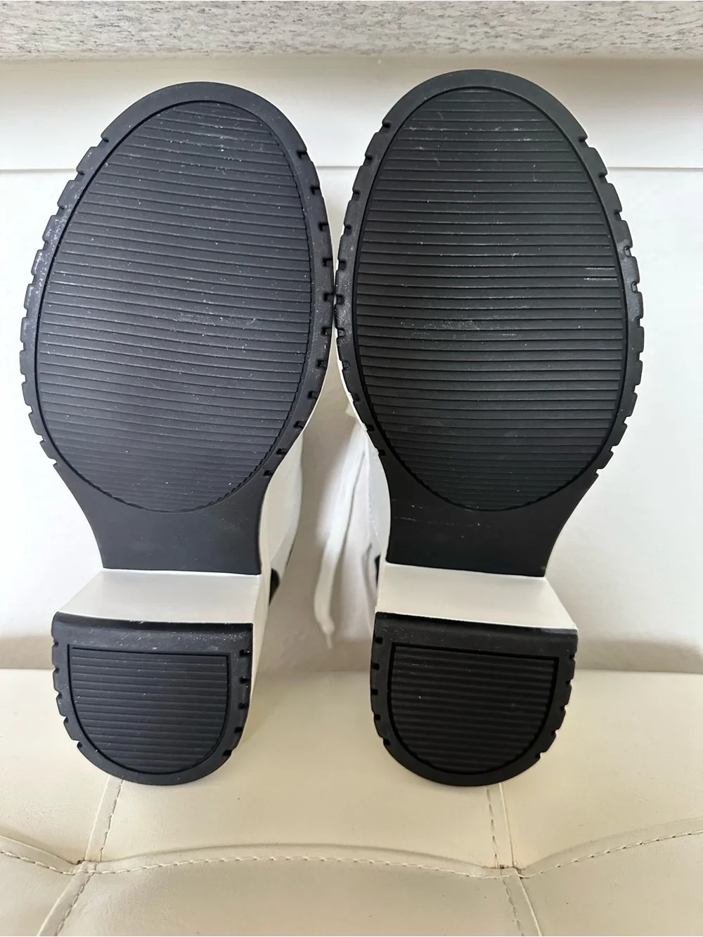 Madden Girl Black and White Platform Sneakers with Thick Sole